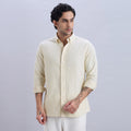 Ivory Cotton-Linen Shirt