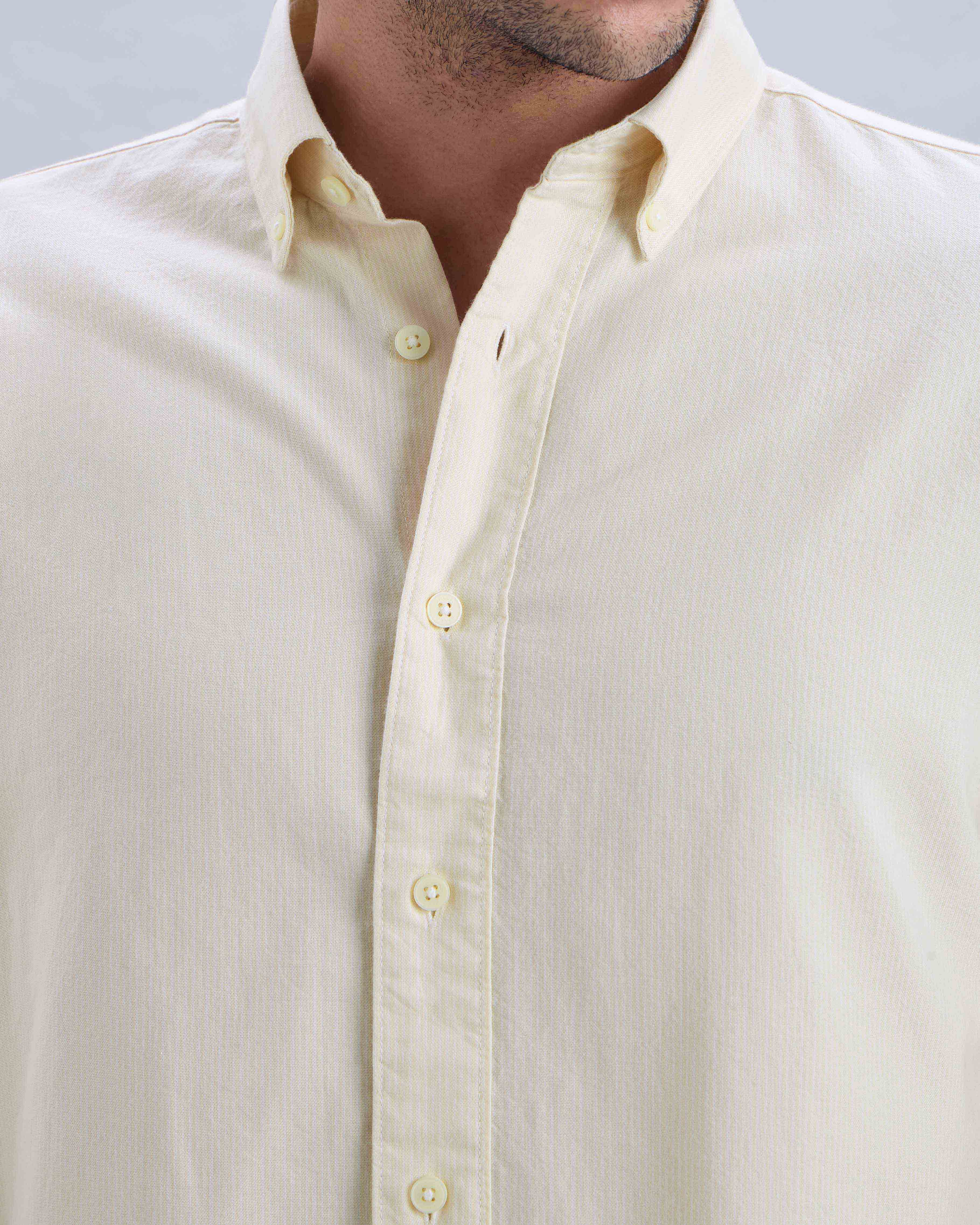 Ivory Cotton-Linen Shirt