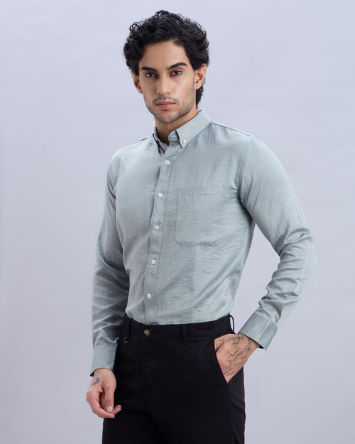 Grey Suede Shirt