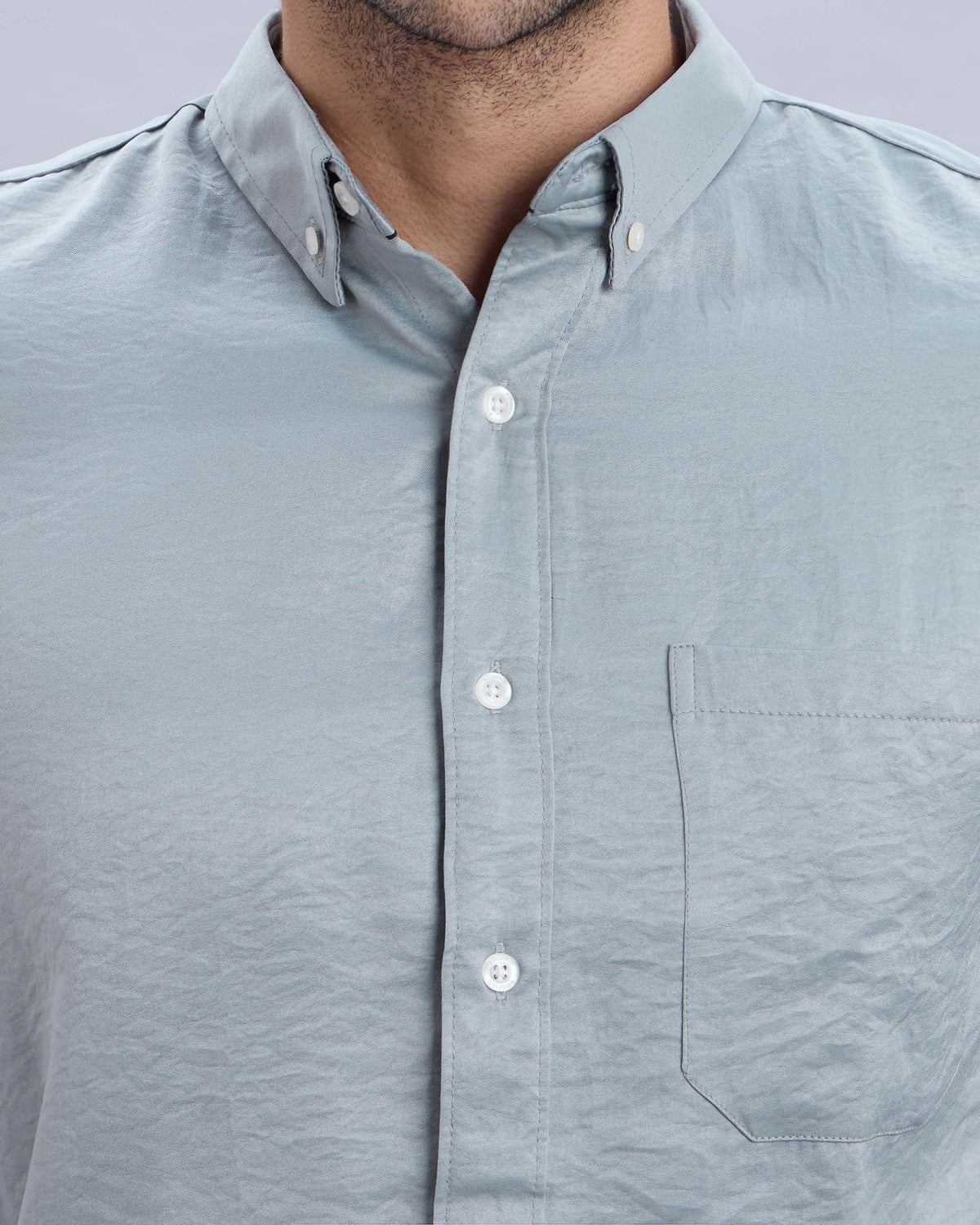 Grey Suede Shirt