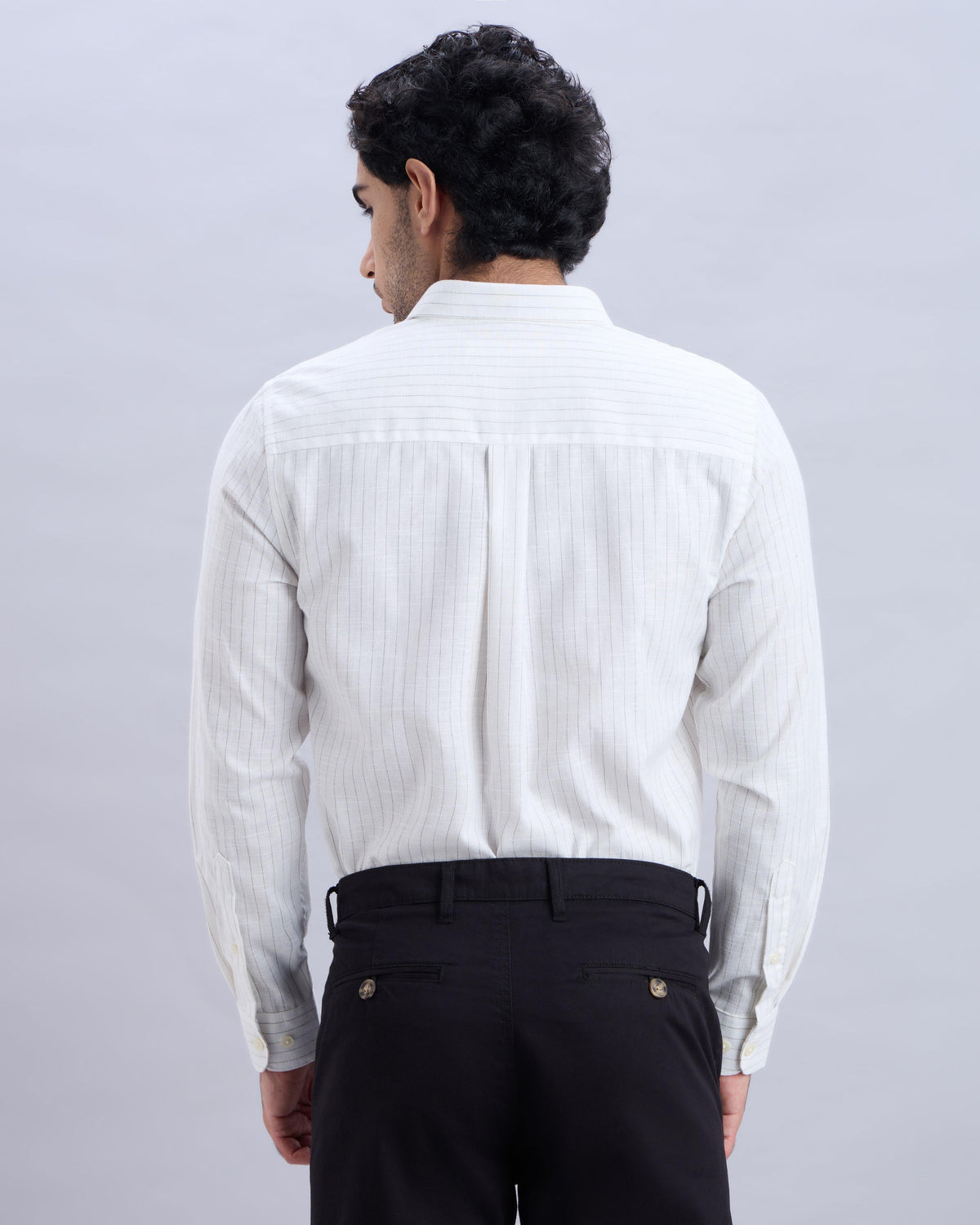 Stripes Cotton-Linen Shirt