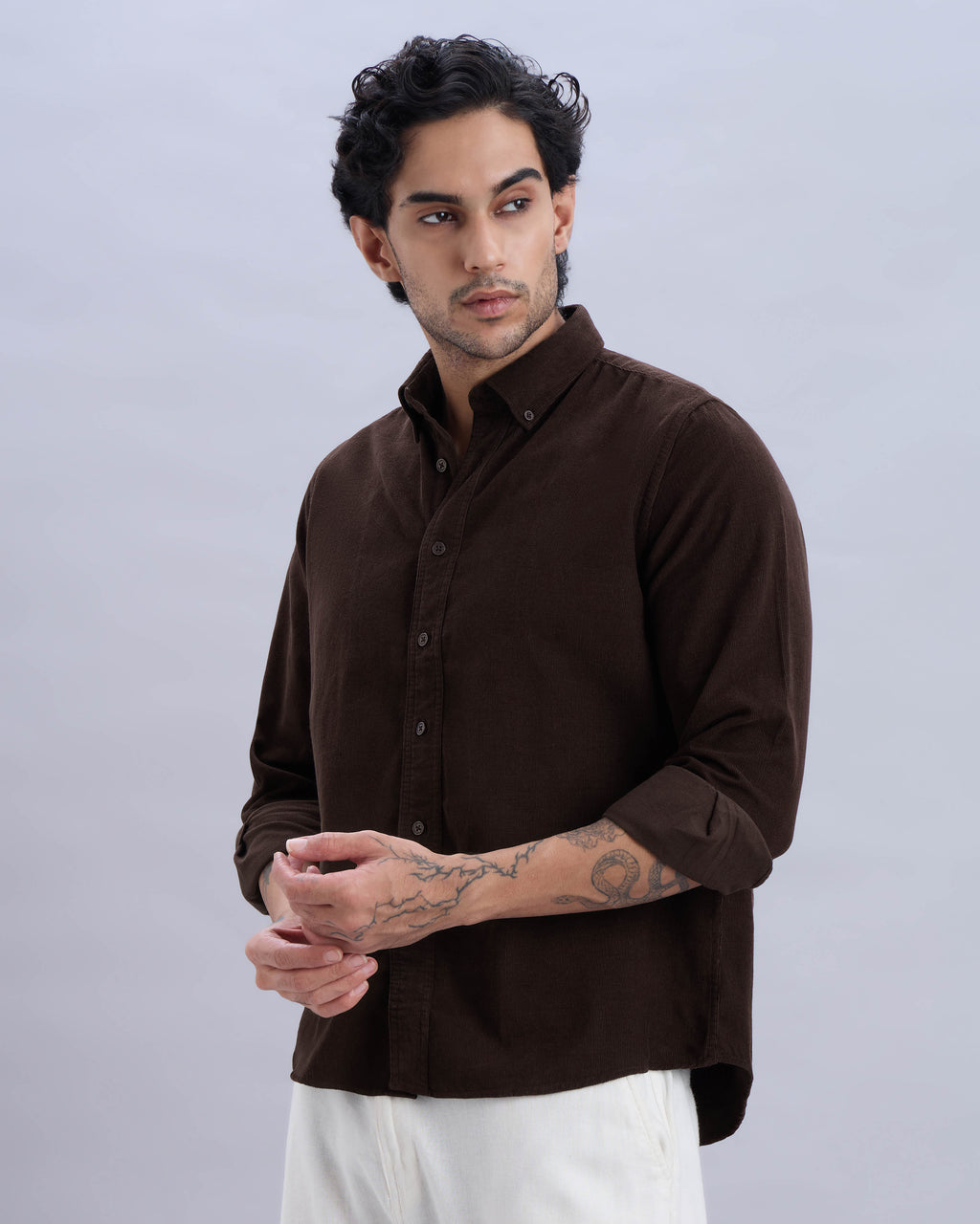 Rust Corduroy Overshirt