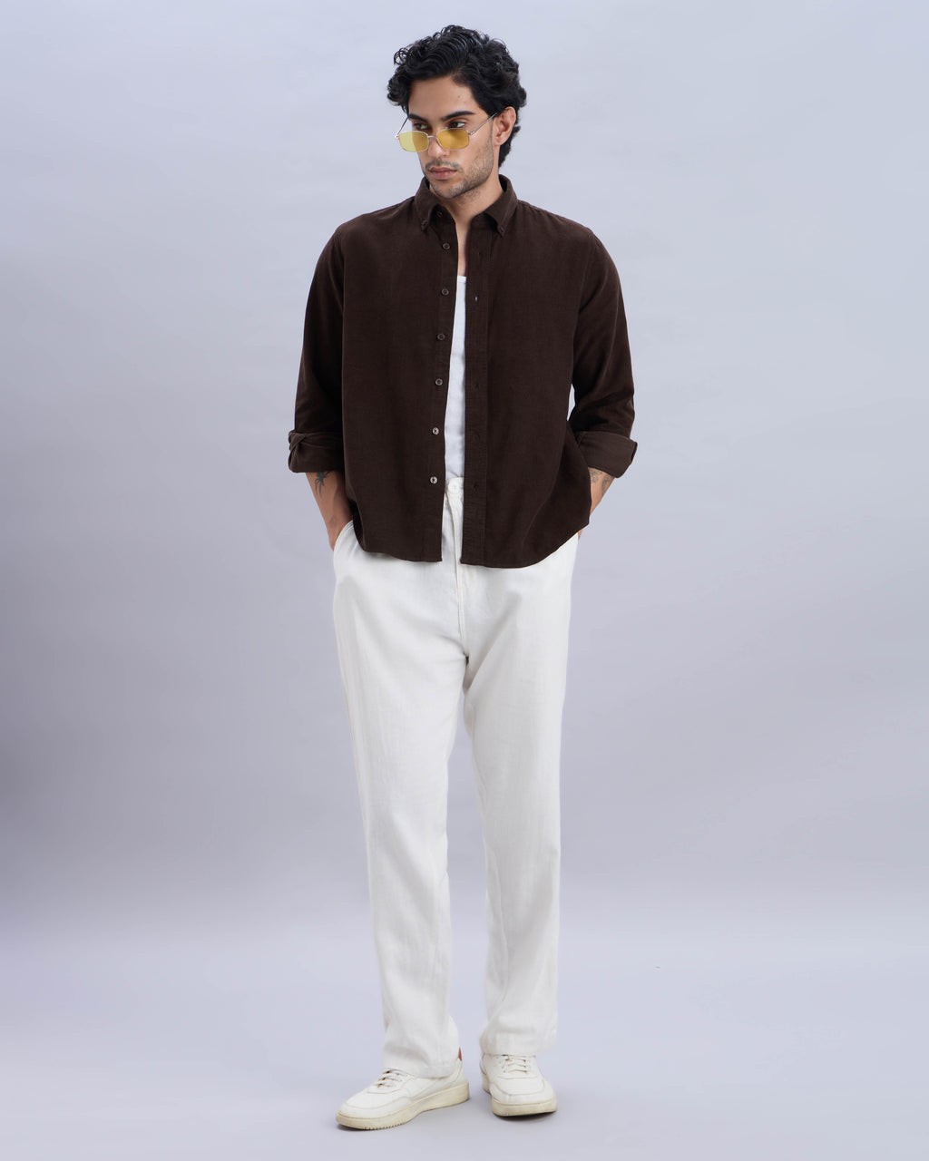 Rust Corduroy Overshirt