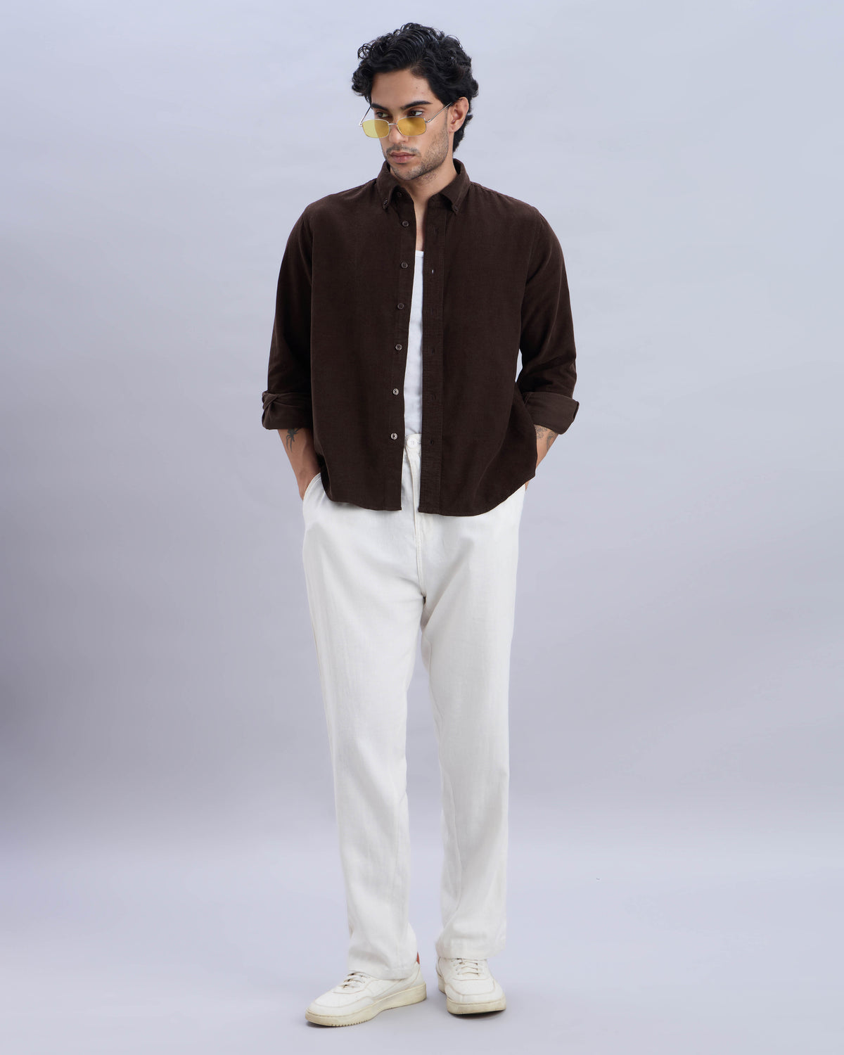 Rust Corduroy Overshirt